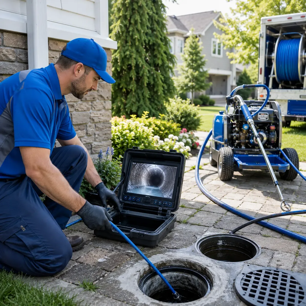 Outdoor drain cleaning professionals serving Mount Calvary, WI