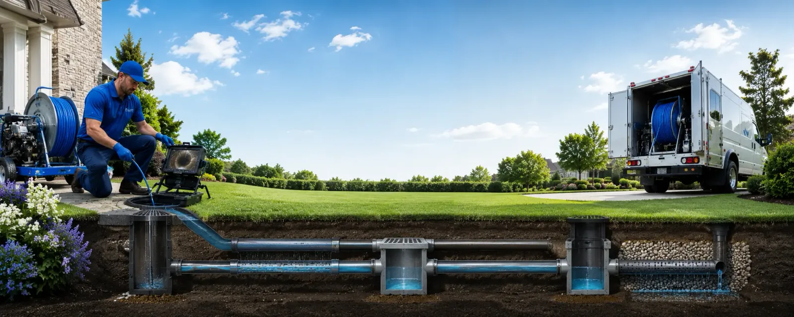 Outdoor drain cleaning information for Mount Calvary, WI